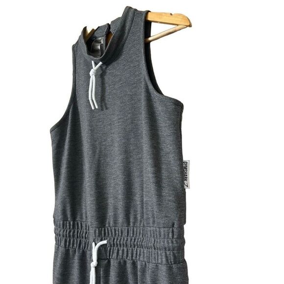 Gymshark Solace Jersey Jumpsuit Women's Medium Romper Charcoal Gray Marble - Picture 9 of 11